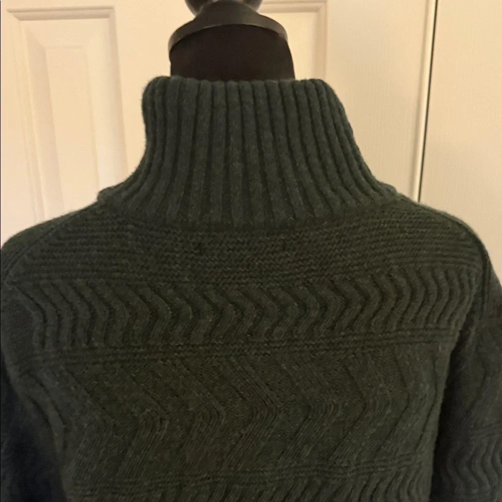 Banana Republic Men's Dark Green shawl collar Sweater